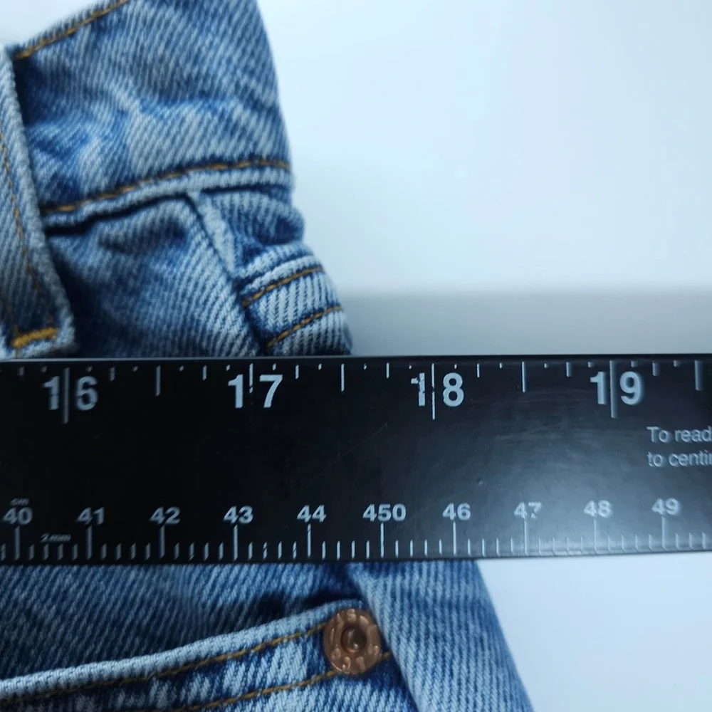Vintage Levis 550 Shorts Mens 36 Blue Orange Tab Relaxed Fit Denim Streetwear